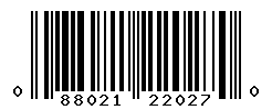 UPC barcode number 088021220270