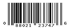 upc 088021237476 barcode image