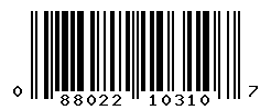 UPC barcode number 088022103107