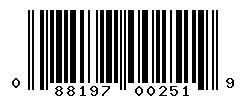upc 088197002519 barcode image
