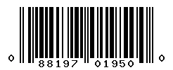 UPC barcode 088197019500