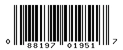 UPC barcode 088197019517
