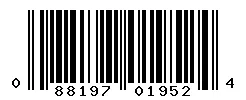 UPC barcode 088197019524
