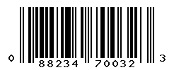 UPC barcode number 088234700323