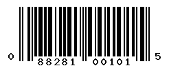 UPC barcode number 088281001015