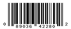 UPC barcode number 089036422802