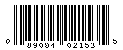 UPC barcode number 089094021535