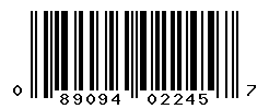 UPC barcode number 089094022457