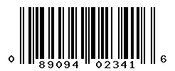 UPC barcode number 089094023416