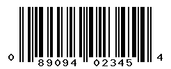 UPC barcode number 089094023454