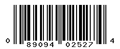 UPC barcode number 089094025274