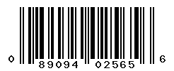 UPC barcode number 089094025656
