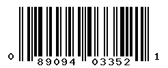 UPC barcode number 089094033521