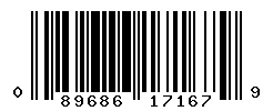 UPC barcode number 089686171679