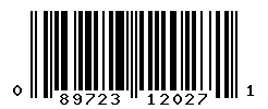 UPC barcode number 089723120271