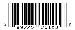 UPC barcode number 089775351036