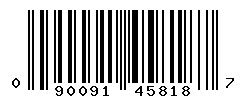 UPC barcode number 090091458187