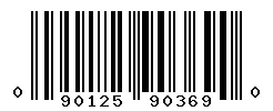 UPC 090125903690 barcode image