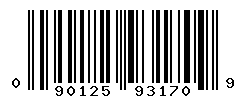 UPC barcode number 090125931709