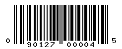 UPC barcode number 090127000045