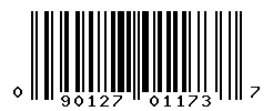 UPC barcode number 090127011737