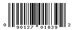 UPC barcode number 090127018392