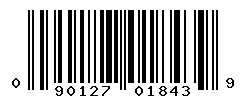 UPC barcode number 090127018439