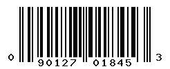 UPC barcode number 090127018453
