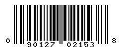 UPC barcode number 090127021538