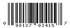 UPC barcode number 090127024157