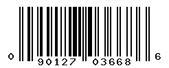 UPC 090127036686 barcode image