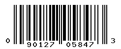 UPC barcode 090127058473
