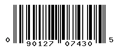 UPC barcode 090127074305