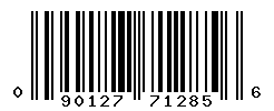 UPC barcode number 090127712856