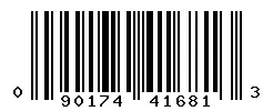 UPC barcode 090174416813