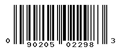 UPC barcode 090205022983
