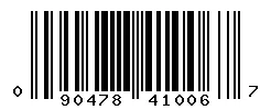 UPC barcode 090478410067
