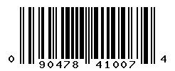 UPC barcode 090478410074