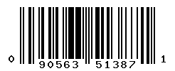 UPC barcode number 090563513871