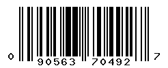 upc 090563704927 barcode image