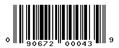 upc 090672000439 barcode image