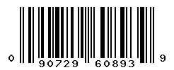 UPC barcode number 090729608939