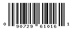 UPC barcode 090729610161