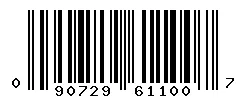 UPC barcode 090729611007
