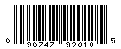 UPC barcode number 090747920105