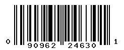 UPC barcode number 090962246301