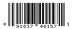 UPC barcode 091037401571