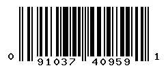 UPC barcode 091037409591