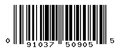 UPC 091037509055 barcode image