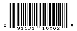 UPC barcode number 091131100028